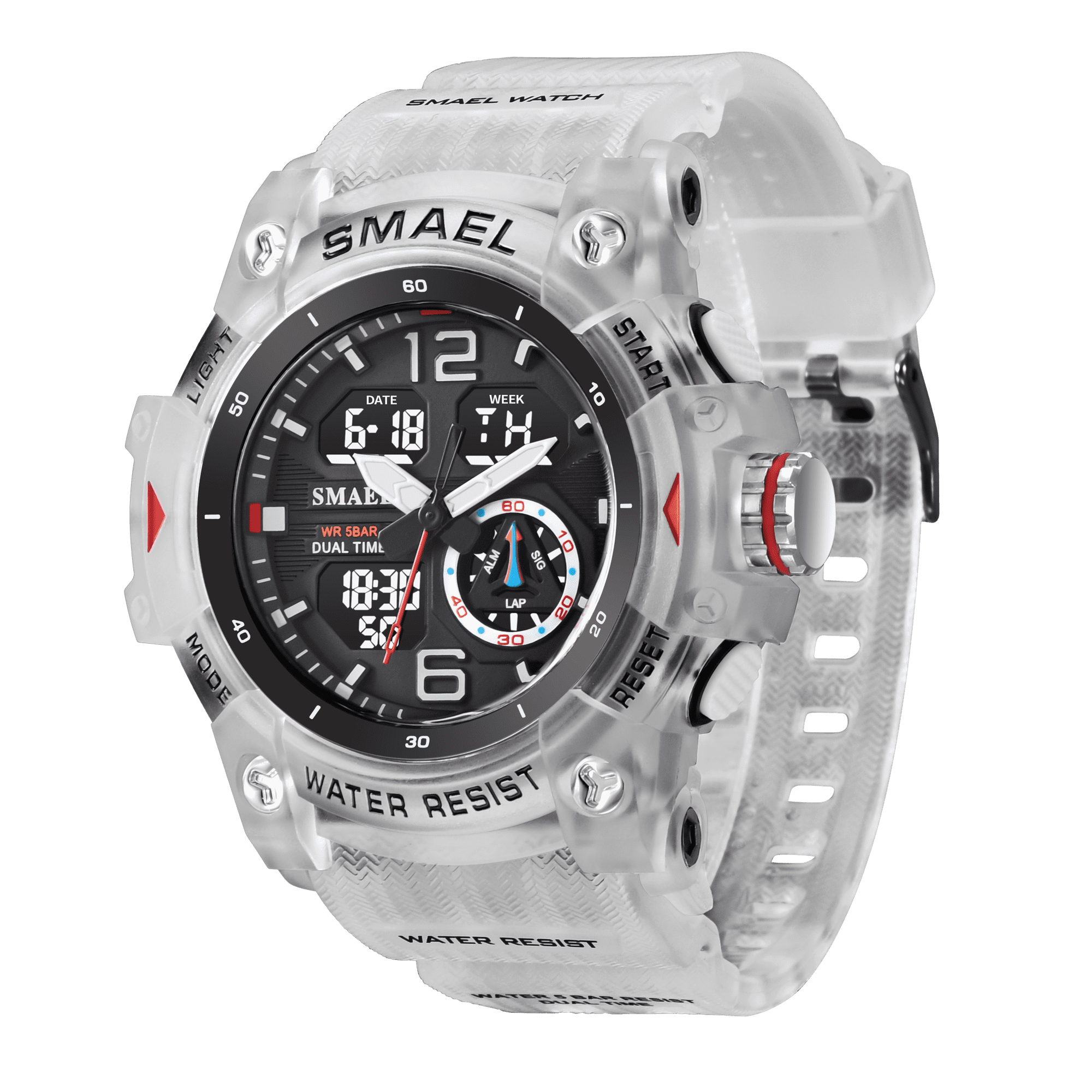 Mens Digital Watch LED Backlight Wristwatch Outdoor Sport Watch with Stopwatch/Waterproof