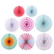 thumbnail image 4 of KAKOWELY 8 abanicos de papel colgantes para bodas, fiestas, decoración (colores surtidos), 4 of 4