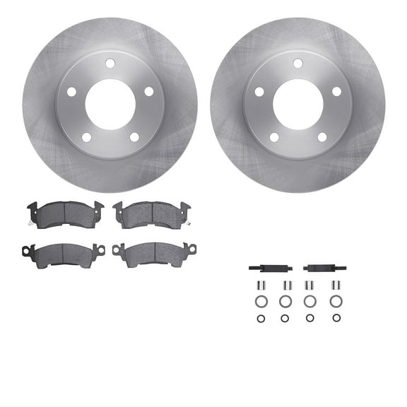 Dynamic Friction Company Front Brake Rotors with 5000 Advanced Brake Pads includes Hardware 6512-46073