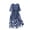 Multicolor, variant on Njagoc3 Womens Short Sleeve Floral Hem A-Line Dress - Puff Sleeves, Lightweight Linen Blend, Summer Vacation