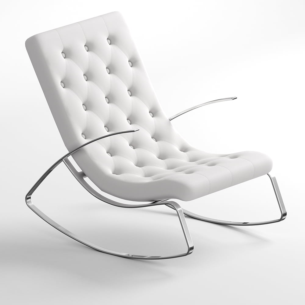 Veryke Barcelona Lounge Rocking Chairs, Modern Design
