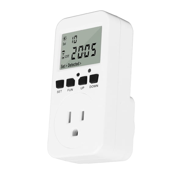 M Buder Enchufe Temporizador Digital con Pantalla LCD Programable Apagado Automático 110V