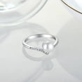 thumbnail image 2 of Round Button Natural Pearl and Lab Diamond Wedding Ring in 925 Sterling Silver - Elegant and Timeless Jewelry for Special Occasions, 2 of 5