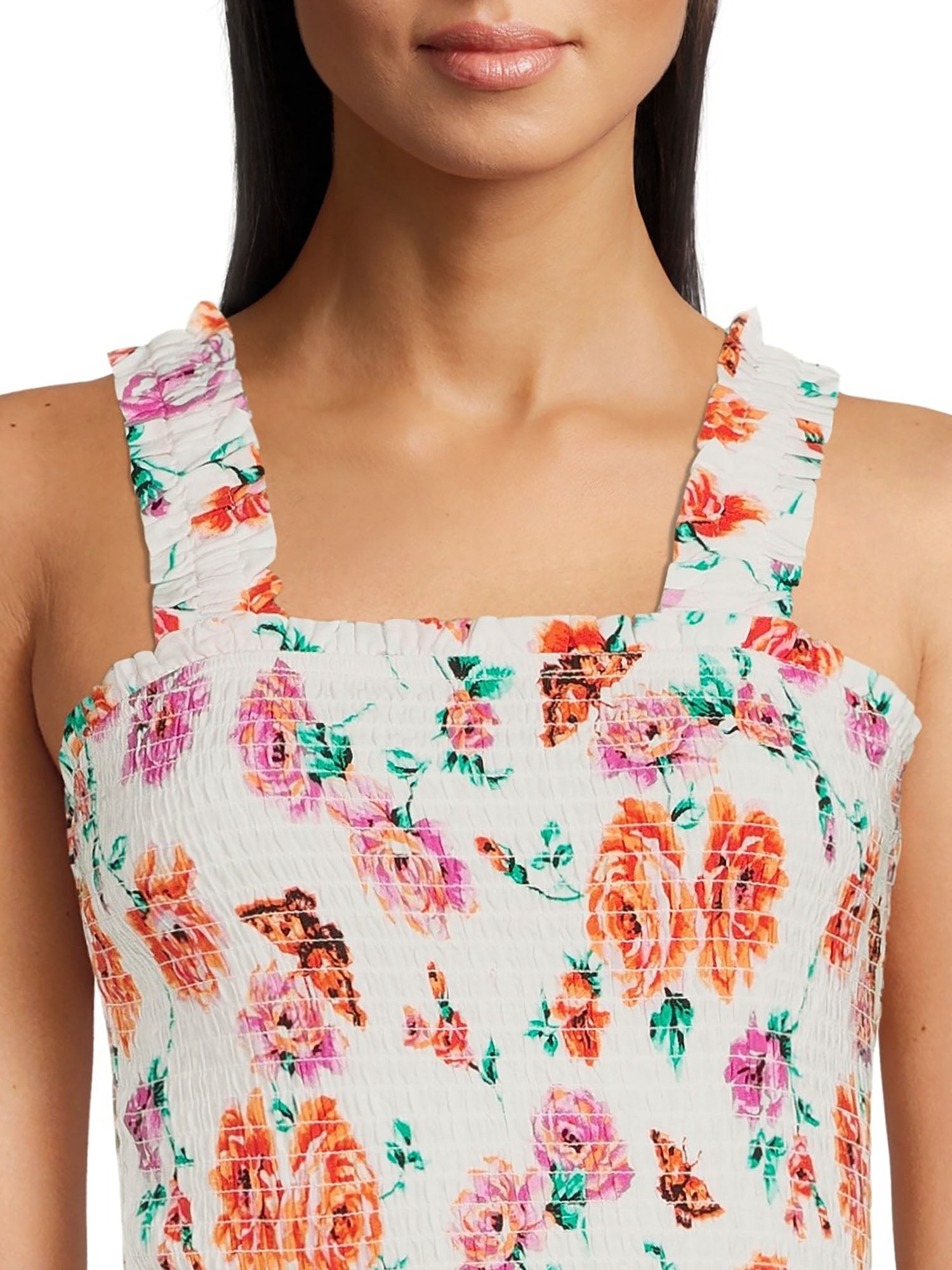 No Boundaries Smocked Crop Top & Maxi Skirt Set (Women's), Sizes XS-XXXL