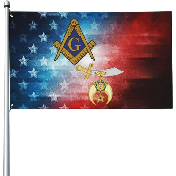 3x5 Ft Flags Masonic Shriner Split Flag Garden flag House Flag Banner Tapestry Outdoor Yard flag