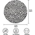 thumbnail image 4 of GZHJMY Leopard Print Round Placemats 15.4in, Washable Heat Resistant Table Mats for Dining Tables Kitchen Wedding Party Decoration Plate Mats Set of 4 Table Mat, 4 of 7