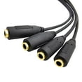 thumbnail image 4 of 3.5mm TRS 3-P0le/2-Rings Stereo Splitter Cable 3.5mm (1/8") TRS 3-P0le/2-Rings Male to 4x Female Cord, 4 of 6