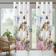 thumbnail image 3 of Outdoor Curtains for Patio Waterproof, Brown Turtle Coastal Windproof Pravicy Outside Porch Blackout Curtain, Summer Beach Coral Seahorse Botanical Sun Blocking Grommets Curtains 2 Panels 54"x84", 3 of 9