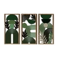 thumbnail image 1 of Juego de 3 paneles geométricos de madera para colgar en la pared, estilo bohemio, para exterior, estilo rústico, interior y pasillo., 1 of 9