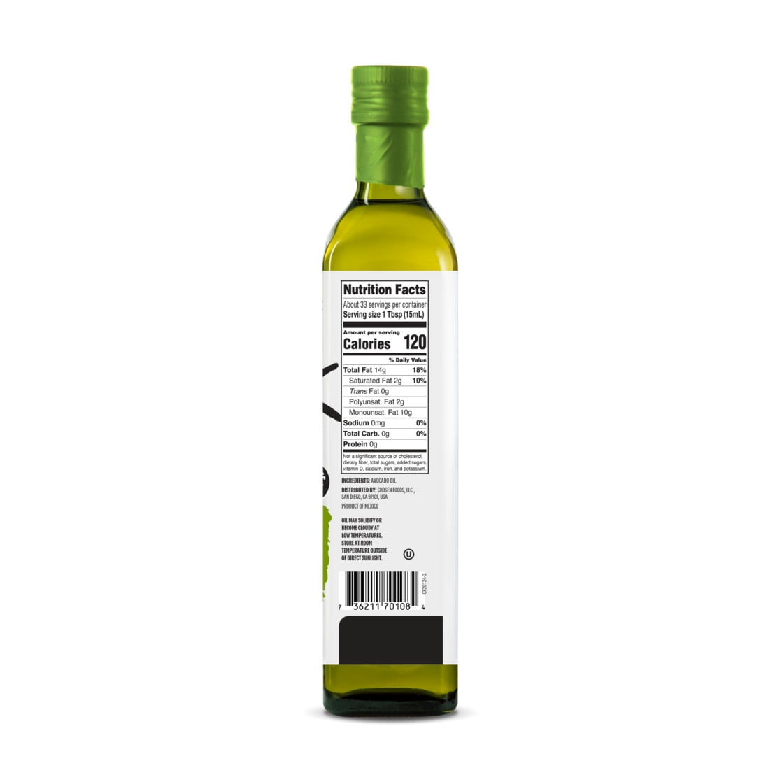 (6 pack) Chosen Foods 100% Pure Avocado Oil 16.9 fl Oz