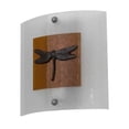 thumbnail image 3 of Meyda 170880 11 in. Metro Fusion Dragonfly Wall Sconce, Clear & Amber & Amber Dragonfly, 3 of 4