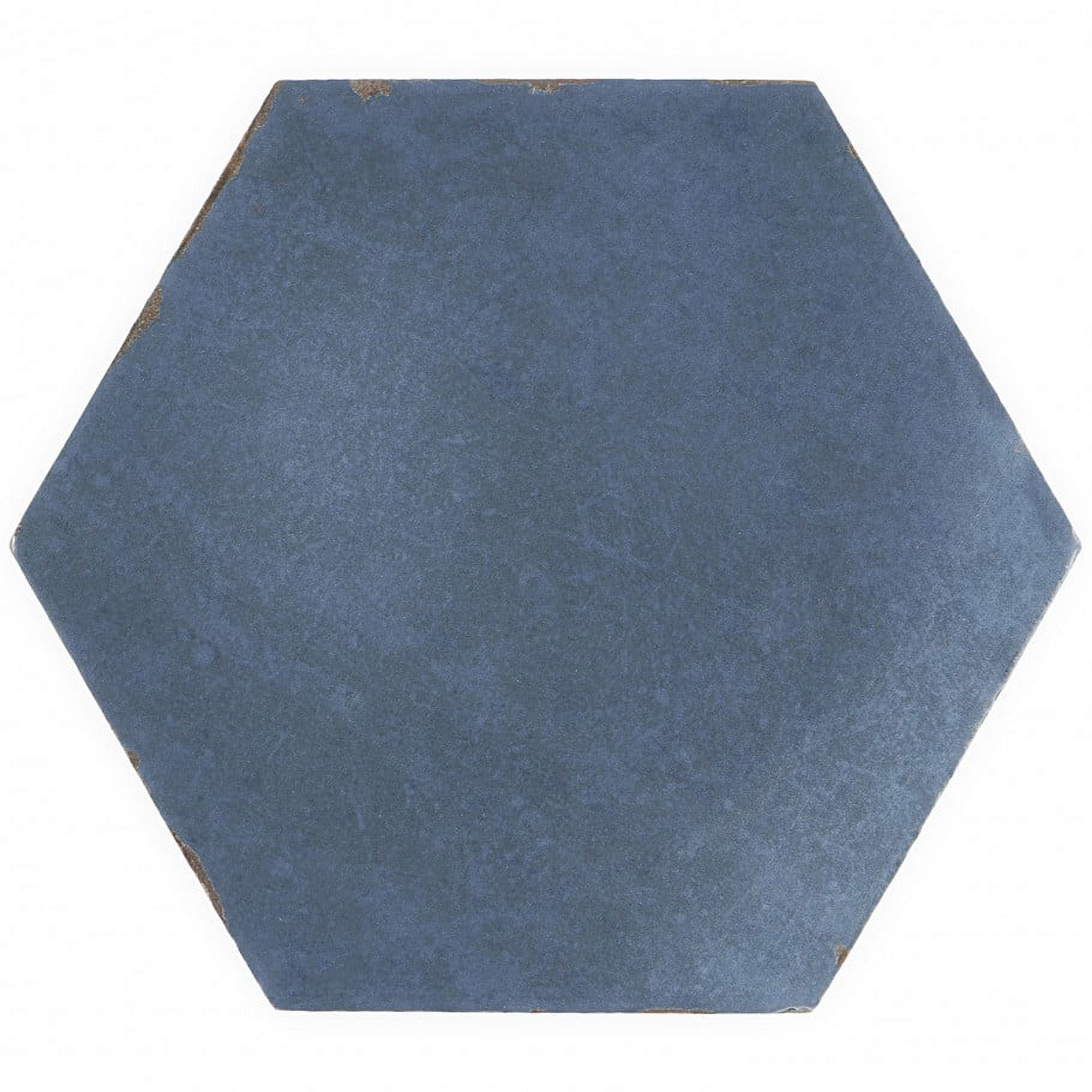 Bond Tile Palo Alto Hex Denim Blue 5.5 in. x 6 in. Porcelain Floor and Wall Tile (5.38 Sq. Ft. / Case)