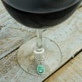 thumbnail image 3 of Nine Lives Cat Pixel Retro Game Wine Glass Oval Charm Drink Marker, 3 of 3