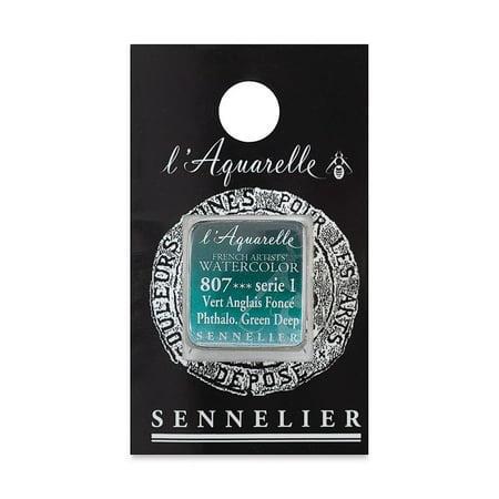 UPC: 3046450114703 | Sennelier French Artists Watercolor – Phthalo Green Deep half pan