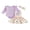Purple, variant on Cjfdfy Newborn Baby Girl Halloween Outfit My First Halloween Ruffle Long Sleeve Romper Ghost Pumpkin Dress Bow Headband Three Piece Set Infant Cute Halloween Fall Winter Outfit