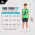 thumbnail image 4 of RBX Boys Athletic Outfit Shorts Set Breathable Performance Graphic Tee and Mesh Gym Shorts 2 Piece, 4 of 7