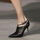 thumbnail image 4 of New Fashion Pointed Toe Cutout Pumps Sandals Sexy Stiletto Buckle Strap White High Heels Party Wedding Women'S Shoes Gladiator, 4 of 5