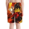 thumbnail image 3 of Ninjago Boys Swim Trunks Quick Dry Swimwear Surfing Bathing Suit Drawstring Elastic Waist With Mesh Lining, 3 of 8