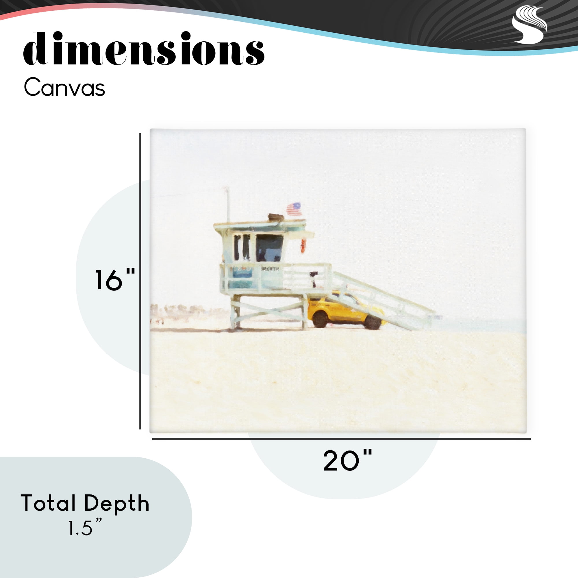 Stupell Industries Soft Light Lifeguard Station Canvas Wall Art, design by Kim Curinga