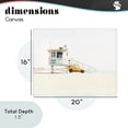 thumbnail image 4 of Stupell Industries Coastal Soft Light Lifeguard Station Canvas Art, 20 x 16, by Kim Curinga, 4 of 8