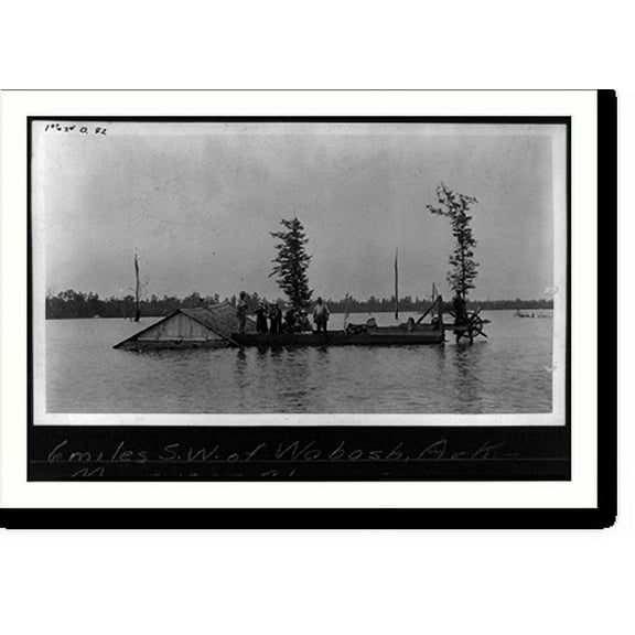 Historic Print, 6 miles S.W. of Wabash, Ark., 18" x 24"