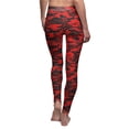 thumbnail image 7 of Red/Black Camo Women's Casual Leggings - Camo Color Code 0056, 7 of 7