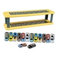 thumbnail image 3 of Estante de almacenamiento para coches de juguete infantiles, soporte de exhibición para estacionamiento, estante de exhibición de mesa 2 niveles con 14 vagones, 3 of 9