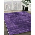 thumbnail image 3 of Ahgly Company Machine Washable Indoor Square Industrial Modern RebeccaPurple Area Rugs, 3' Square, 3 of 7