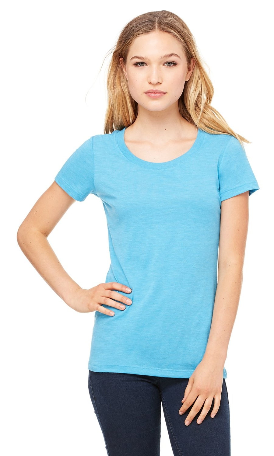 Clementine Apparel - Women's Triblend Crewneck Short Sleeve T-Shirt ...