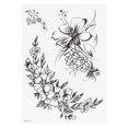 thumbnail image 2 of Temporary  Sticker - Body Art Chest  Stickers - Girl Chest Arm Thigh Waterproof  Sticker with Different Flowers Style Patterns, 2 of 8