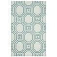 thumbnail image 2 of SAFAVIEH Martha Stewart Catrine Geometric Wool Area Rug, Ivory/Light Blue, 8' x 10', 2 of 5