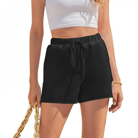 

Velocity Summer Women Shorts Casual Elastic Waist Drawstring Wide Leg Short Women Solid Color Plus Size Woman Short Femme Shorts Sleep Shorts Pajama Bottoms Loungewear Nightgowns Nightshirts Soft Pj