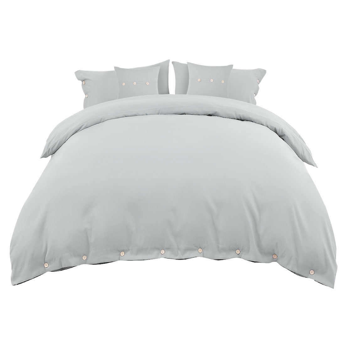 Unique Bargains 5Pieces Duvet Cover Set 110gsm Polyester Wooden