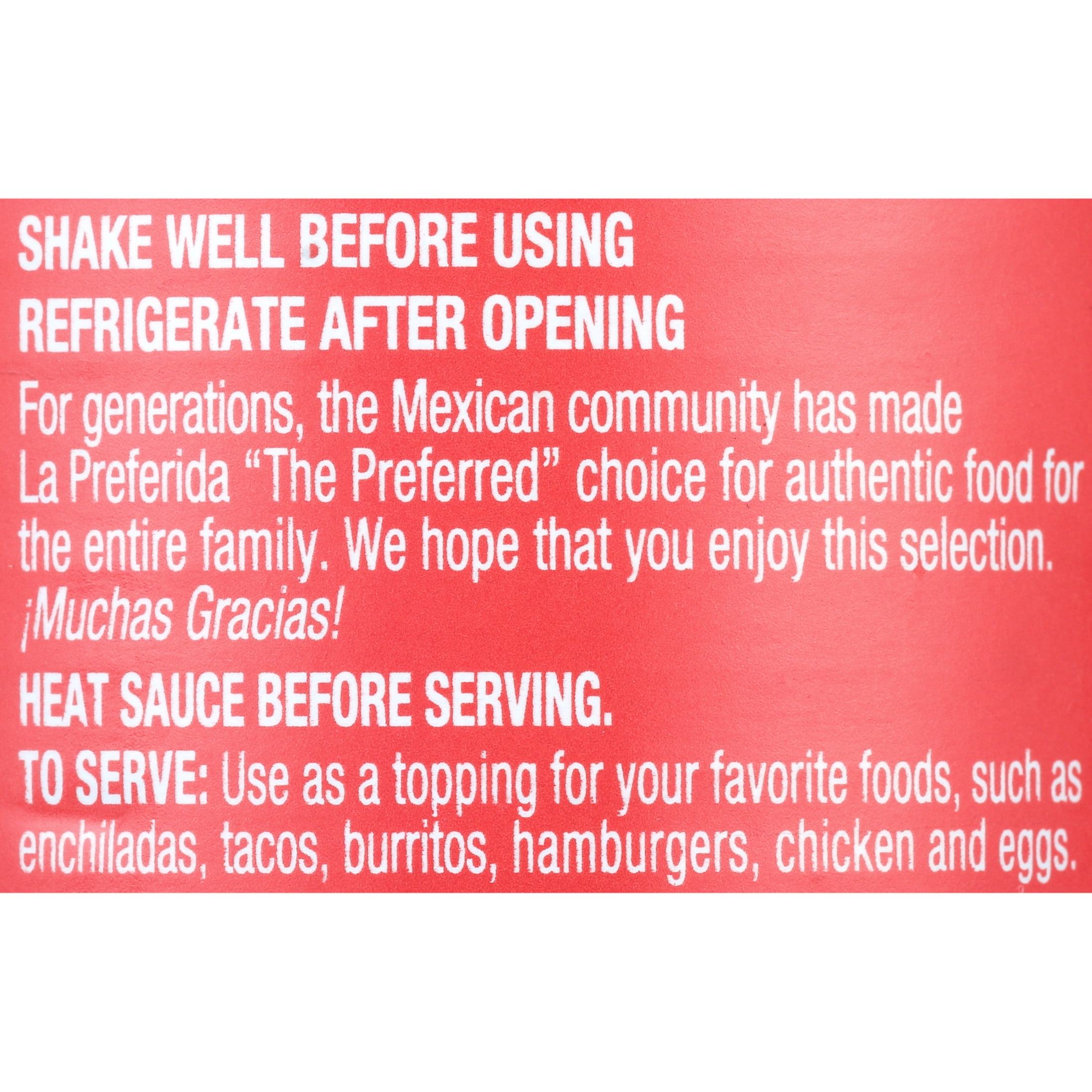 (6 pack) La Preferida Red Chile Enchilada Sauce