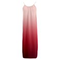 thumbnail image 5 of BOOMNY Women's Backless Cami Dress Spaghetti Strap Cami Lounge House Dresses Gradient Color Flowy Beach Summer Maxi Sundress, 5 of 5