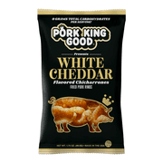 Pork King Good White Cheddar Pork Rinds - 4 Pack Keto Snacks