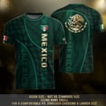 thumbnail image 3 of DXSCSE Mexico Soccer Jerseys - Breathable Mexico Jersey Men, Mexico Team Short Sleeve Crew Neck Football Jersey Shirts for Sports Fans Dark Green M, 3 of 5