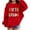 Red, variant on KAUOD Back to School Sweatshirt for Girl Fifth Grade Graphic Funny Colorful Letter Print Long Sleeve Pullover Tops for Kid