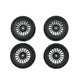 thumbnail image 2 of Vogacara Amortiguador de Metal para diferencial delantero, piezas de coche RC, juego de diferenciales LED de alta velocidad sólidos, neumáticos negros Type2 NO2 Vogacara FN010336-04, 2 of 6