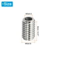 thumbnail image 2 of Unique Bargains Adaptateurs de Filetage Manchon Réducteur Écrou M5x0.8 Mâle à M3x0.5 Femelle pour Réparer Insert Écrou Vis Réducteur 8mm 20 Pcs, 2 of 5