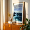 thumbnail image 3 of Big Sur 01 - California Painting Seascape Ocean Coast Waves Landscape Nature Watercolor Unframed Wall Art Print 32 x 48 inches, 3 of 81