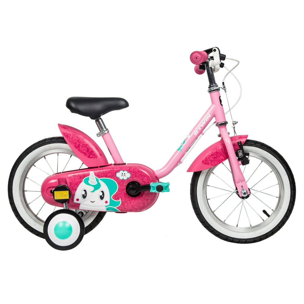 Btwin by DECATHLON Unicorn 500 14'' Pink Kids Bike