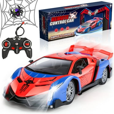 Huge Wave Spider Remote Control Car for Boys 4-12, 2.4Ghz RC Cars Toys, Electric Kids Toys with Cool LED Lights, Hobby Race Toys for Boys Girls Ages 4  Years Old Birthday Gift