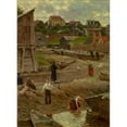 thumbnail image 2 of Aleksander Gierymski 19x24 Black Ornate Framed Double Matted Museum Art Print Titled: Powiśle (Bank of the Vistula in Warsaw) (1883), 2 of 5