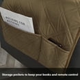 thumbnail image 5 of Stonecrest Recliner Cover, Reversible Slipcover, Stay in Place (Chocolate, DD 25" Regluar & DeepSeat Recliner), 5 of 7