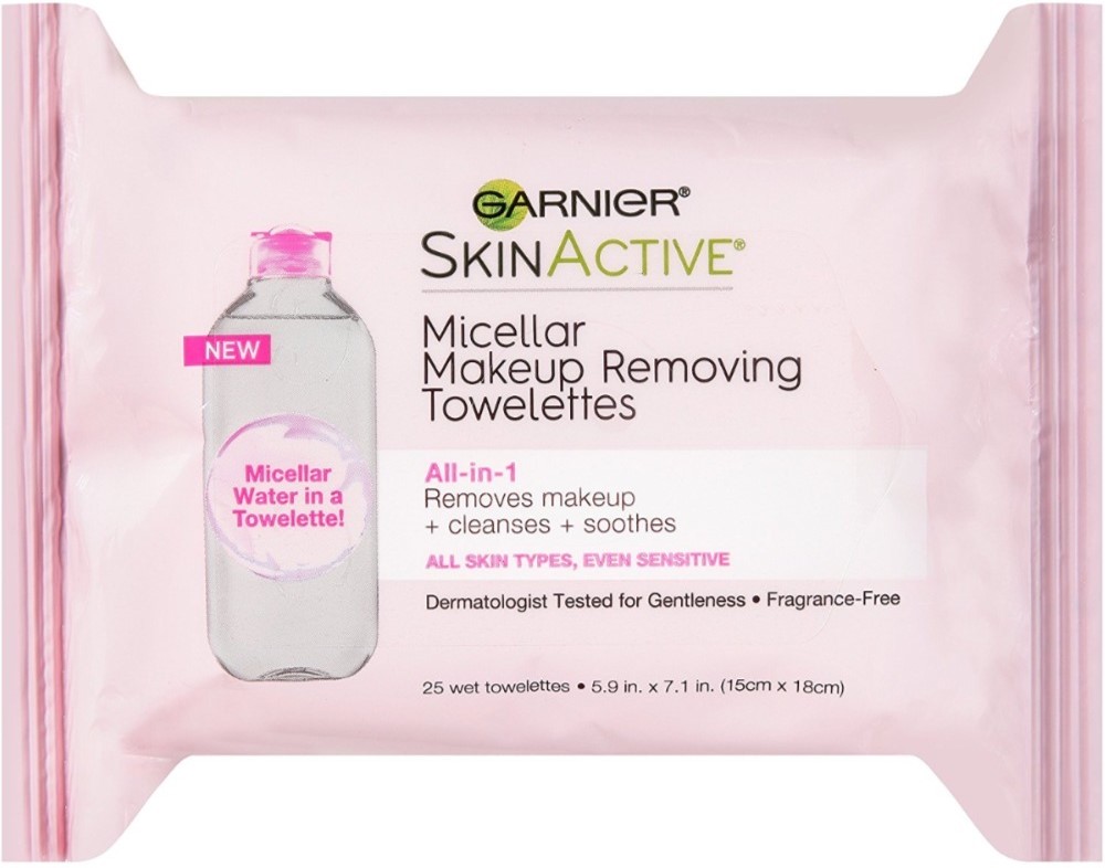Garnier SkinActive Micellar Cleansing Towelettes 25 ea (Pack of 3)