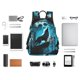 thumbnail image 4 of Balery Blue Full Moon Wolf Mochila ligera para hombre y mujer: duradera e impermeable, ideal para la escuela, el trabajo, viajes y uso diario., 4 of 7