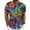 Z17 Multicolour, variant on Bainana Summer Carnival Shirt For Men Color Block Short Sleeve Lapel Collar Tops Stylish Regular Fit Men's Mardi Gras Festival T-Shirt Gold Size L