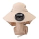 thumbnail image 1 of Sombrero De Pesca, Ventilador Desmontable Silencioso, Color Caqui, Ala Ancha, Sombrero Para El Sol, Ligero Para Actividades Al Aire Libre, 1 of 7
