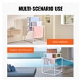 thumbnail image 5 of 8 Bar Towel Drying Rack - Outdoor PVC Towel Holder for Pool, Hot Tub, Bathroom - Freestanding Quilt Rack Organizer - Indoor/Outdoor White, 5 of 6